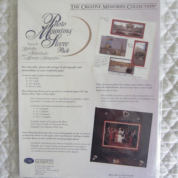 CREATIVE MEMORIES – Misc: Sleeve Packs, File Mate Folders, Zesty Geometrics - Picture 3 of 6